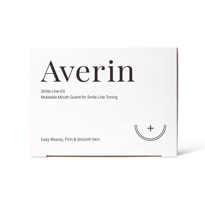 Averin Smile Line Care Kit - Korean Facial Tool with UV Storage Case | Custom-Fit Moldable Mouthpiece | Daily 10-Minute K-Beauty Routine for Facial Contour & Smoothing