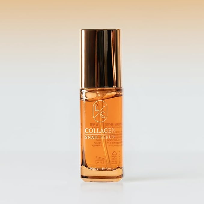 Licorne Snail Mucin & Collagen Repair Serum (1.35 fl oz) - Anti-Aging Korean Face Essence for Wrinkles & Firming - Hydrating Non-Sticky Gel for Plump & Glowing Glass Skin