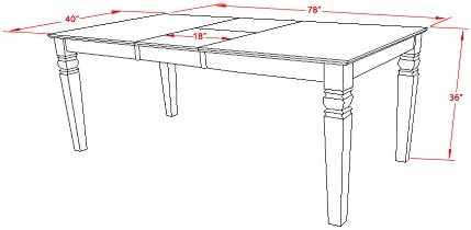 East West Furniture LGVA5-LWH-C 5 Piece Dining Set Includes a Rectangle Dining Room Table with Butterfly Leaf and 4 Linen Fabric Upholstered Kitchen Chairs, 42x84 Inch, Linen White