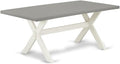 East West Furniture XT097 X-Style Kitchen Table - a Rectangle Dining Table Top with Stylish Legs, 40x72 Inch, Multi-Color