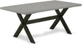 East West Furniture XT697 X-Style Kitchen Dining Table - a Rectangle Solid Wood Table Top with Stylish Legs, 40x72 Inch, Multi-Color