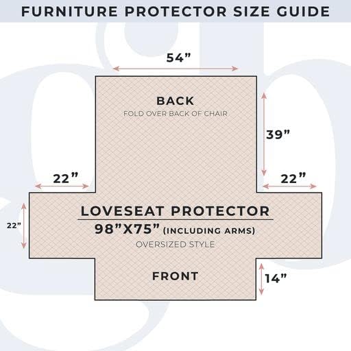 Great Bay Home Patchwork Scalloped Printed Furniture Protector Stain Resistant Loveseat Cover (Loveseat, Burgundy)