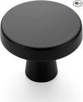 Ravinte 40 Pack 1-1/4 Inch Kitchen Cabinet Knobs Solid Round Dresser Drawer Knobs Matte Black Dresser Knobs Simple Cabinet Hardware for Cupboard Drawer Pulls