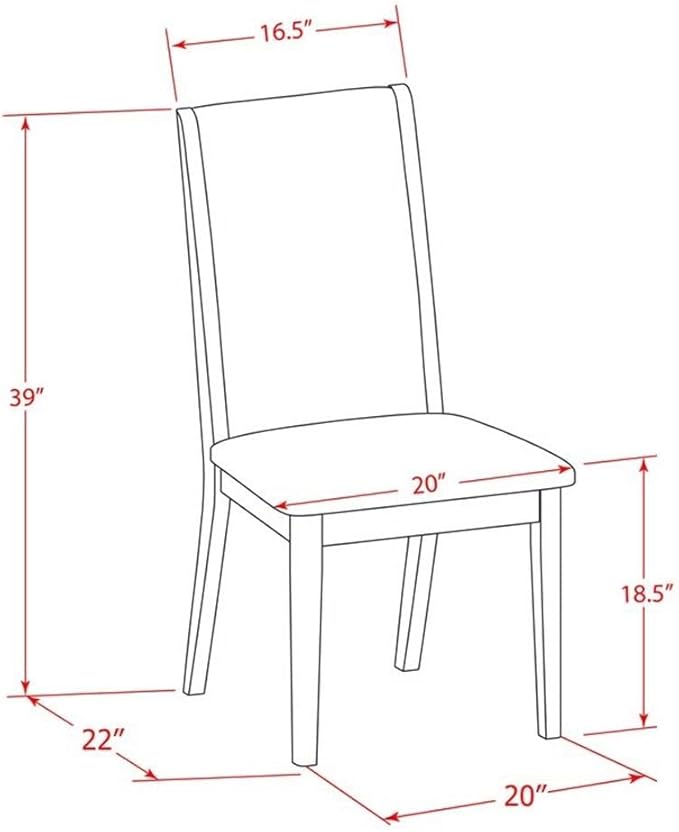 East West Furniture X097LA015-9 9 Piece Kitchen Table Set Includes a Rectangle Dining Table with X-Legs and 8 Baby Blue Linen Fabric Parsons Dining Chairs, 40x72 Inch, Multi-Color