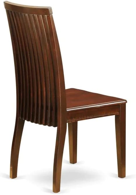East West Furniture DOIP5-MAH-W 5 Piece Dining Room Furniture Set Includes a Rectangle Kitchen Table with Butterfly Leaf and 4 Dining Chairs, 42x78 Inch, Mahogany