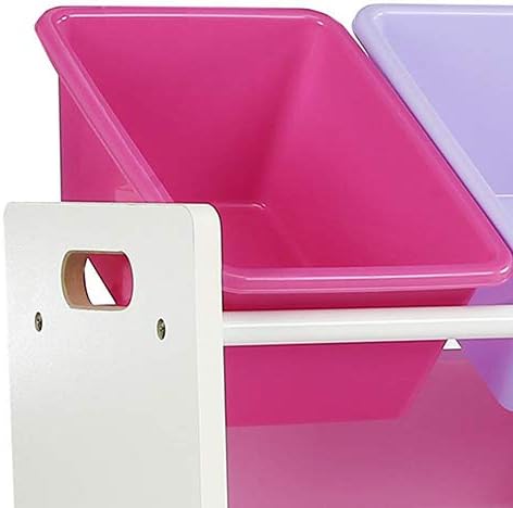 Humble Crew Supersized Toy Storage Organizer with 16 Removable Bins, White/Blue/Pink/Purple – Large Toy Storage for Toddlers Ideal for Kids' Rooms, Playrooms, and Nurseries - Modern Toy Bins for Kids