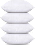Utopia Bedding Throw Pillows Insert (Pack of 4, White) - 26 x 26 Inches Bed and Couch Pillows - Indoor Decorative Pillow