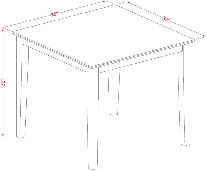 East West Furniture OXEL3-LWH-07 3 Piece Kitchen Table Set for Small Spaces Contains a Square Dining Room Table and 2 Gray Linen Fabric Upholstered Chairs, 36x36 Inch, Linen White