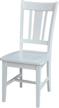 IC INTERNATIONAL CONCEPTS San Remo Splatback Chair, Elegant Dining Room Furniture, Sturdy Wooden Frame, Comfortable Seating, Easy Assembly, Perfect for Home or Office Decor
