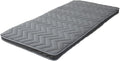 EMOOR Japanese Wool-Blend Padded Futon Mattress GOMA Twin Dark Gray, Gusset Foldable Sotrable Elastic Bands Floor Sleeping Guest Bed Tatami Mat