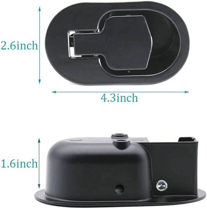 Universal Metal Sofa Chair Recliner Release Pull Handle Replacement Part, Fits Ashley Lazy Boy and Most Recliner Sofa Brand, Recliner Handle Size 4.3" x 2.6"