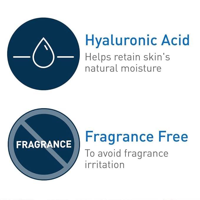 CeraVe Therapeutic Hand Cream for Dry Cracked Hands With Hyaluronic Acid and Niacinamide,Fragrance Free 3 Ounce,(Pack of 2)