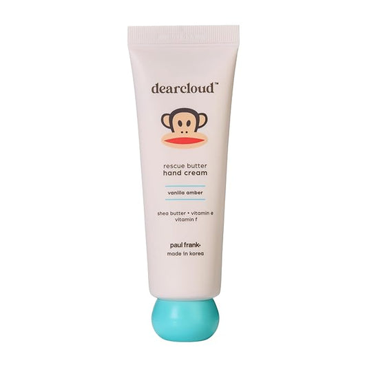 Paul Frank Rescue Butter Hand Cream - Ultra Repair for Dry, Cracked Hands, Shea Butter, Vitamin E, and Vitamin F (Vanilla Amber)