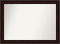 Amanti Art Silver Bathroom Mirror for Over Sink, 31x42 Classic Honey Silver Rectangle Vanity Mirror, X-Large Casual Frame, Hangs Horizonally and Vertically, Bathroom Wall Decor, Non-Beveled Edge