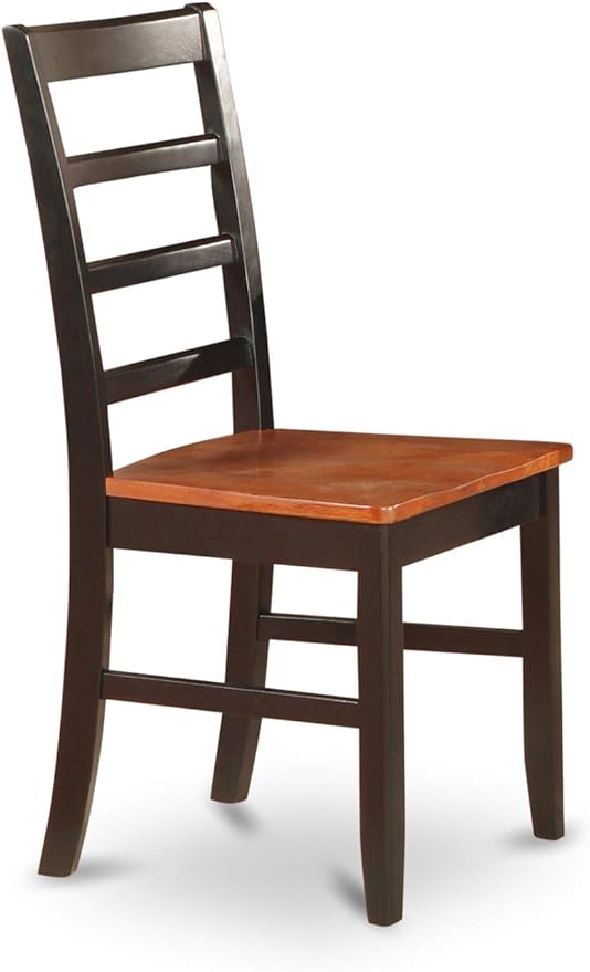 East West Furniture LGPF7-BCH-W 7 Piece Dining Room Furniture Set Consist of a Rectangle Wooden Table with Butterfly Leaf and 6 Kitchen Dining Chairs, 42x84 Inch, Black & Cherry