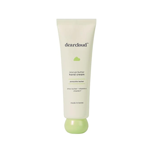 dearcloud Rescue Butter Hand Cream - Ultra Repair for Dry, Cracked Hands, Shea Butter, Vitamin E, and Vitamin F (Pistachio Butter)