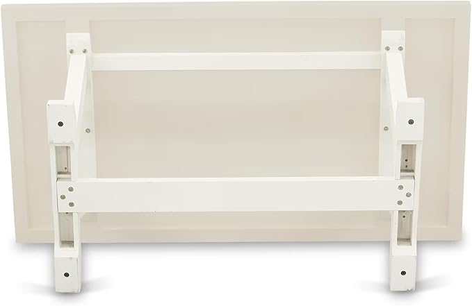 East West Furniture V027EL207-6 6 Piece Modern Dining Table Set Contains a Rectangle Wooden Table with V-Legs and 4 Gray Linen Fabric Parson Chairs with a Bench, 40x72 Inch, Multi-Color