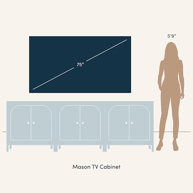 Nathan James Mason Modern Farmhouse TV Stand, Free Standing Accent Sideboard Buffet, Cabinet with Glass Doors and Adjustable Shelf, Clear Glass/Raw Oak Set of 3