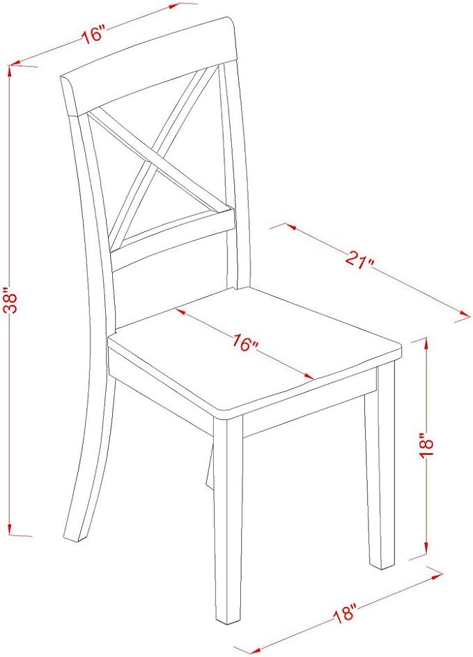East West Furniture HBBO3-LWH-W 3 Piece Kitchen Table & Chairs Set Contains a Round Dining Room Table with Pedestal and 2 Dining Chairs, 42x42 Inch, Linen White