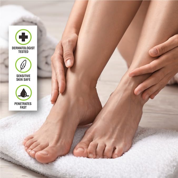 Adamia Therapeutic Repair Foot Cream with Pure Macadamia Oil, 4 Ounce Tube - Fragrance Free, Paraben Free, Non GMO