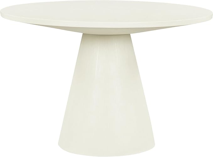 ERYE Contemporary Wooden Round Dining Table, More Decorative Rubber Wood Diningtable for Living Space