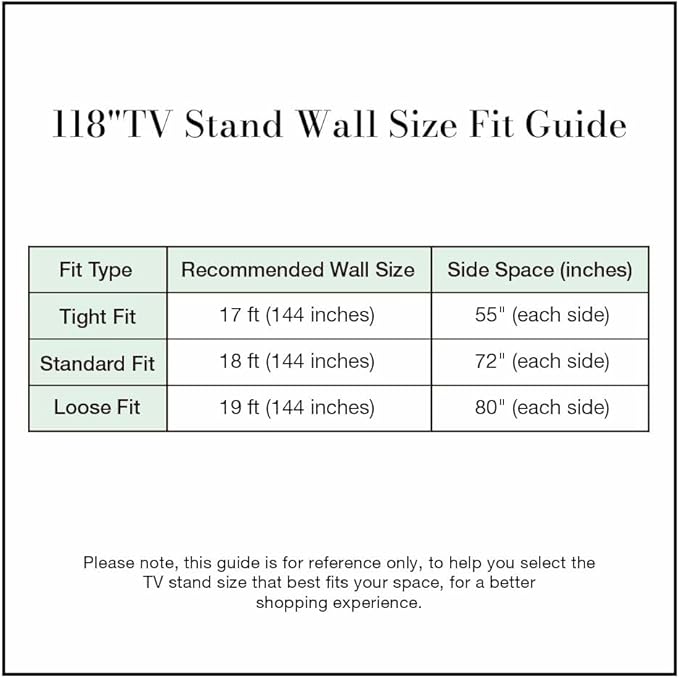POVISON Sliding Tambour Door TV Stand with LED Lights, Mid Century Modern TV Console, Wood Media Console, Entertainment Center with Storage Cabinet, Fully-Assembled (Black, 118.11")