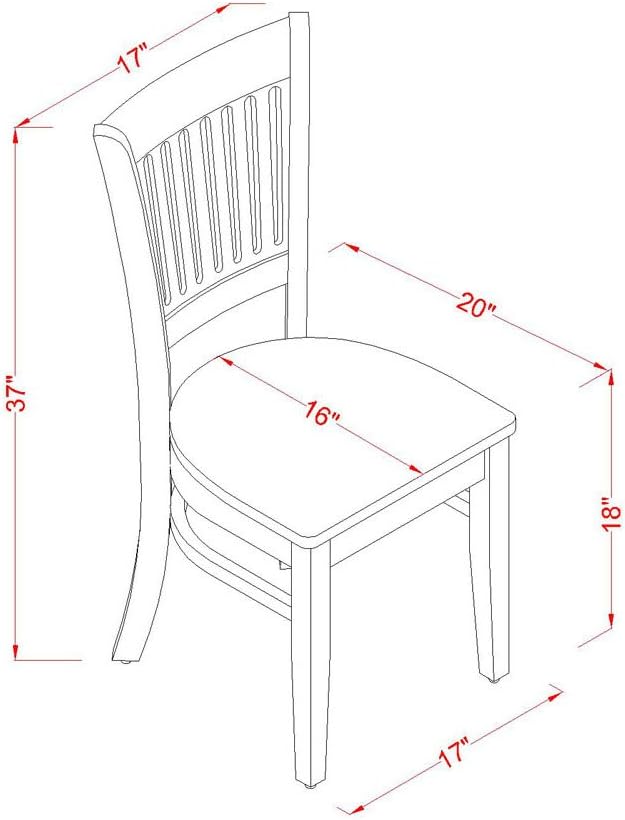East West Furniture LGVA7-LWH-W 7 Piece Dining Room Furniture Set Consist of a Rectangle Kitchen Table with Butterfly Leaf and 6 Dining Chairs, 42x84 Inch, Linen White