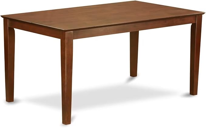 East West Furniture CAML5-MAH-W 5 Piece Kitchen Table Set for 4 Includes a Rectangle Dining Room Table and 4 Dining Chairs, 36x60 Inch, Mahogany