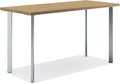HON Coze Home Office Desks, Sturdy Table Computer Desk, 54", Natural Recon Top, Silver Base