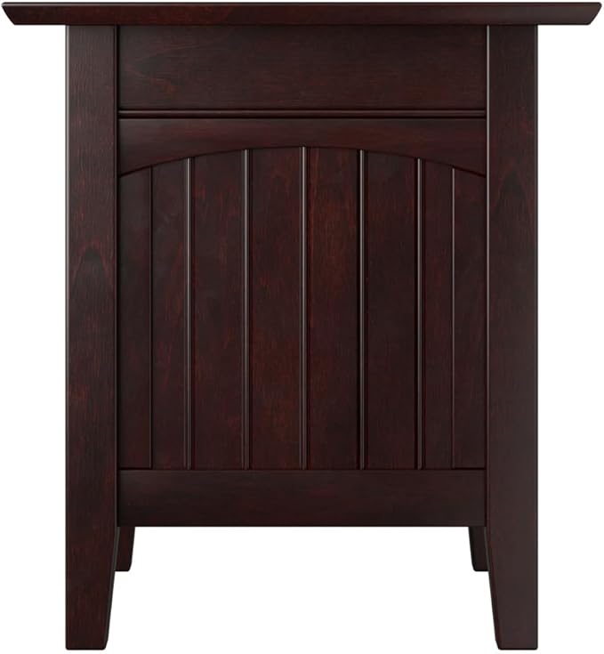 AFI Nantucket End Table with Built-in Charger in Espresso