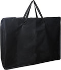 Folding Table Storage Bag, 25" D X 25" W X4.5 H Waterproof Heavy Duty Carrying Bag for 4ft Folding Tables, Picnic/Camp Tables Cover with Durable Zipper & Shoulder Strap, Black