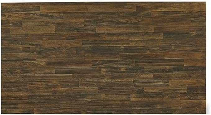 East West Furniture X777MZ716-6 6 Piece Dining Table Set Contains a Rectangle Dining Room Table with X-Legs and 4 Dark Khaki Linen Fabric Parson Chairs with a Bench, 40x72 Inch, Multi-Color