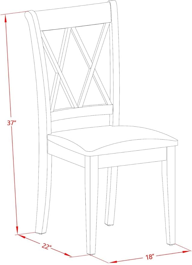 East West Furniture SHCL3-WHI-C 3 Piece Dining Room Furniture Set Contains a Round Kitchen Table with Pedestal and 2 Linen Fabric Upholstered Dining Chairs, 42x42 Inch, Linen White
