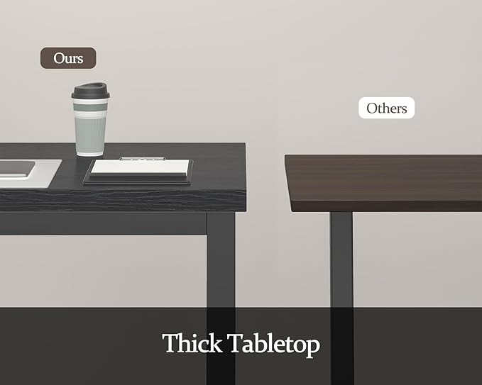 47.2 Inch Small Computer Desk, Home Office Desk, Modern Table for 2 Person Kids Student Gaming Computer Desk, Simple Office Table for Work,Craft,Writing,Studying, Etc., Black.