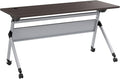 Bush Business Furniture Folding Training Table, 72 inch Desk, Commercial-Grade Bundle for Office or Classroom, Envision Collection, Gray