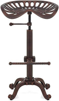 Industrial Bar Stools-Swivel Tractor Seat-Bar Height Adjustable 23-31inch-Kitchen Island Dining Chair