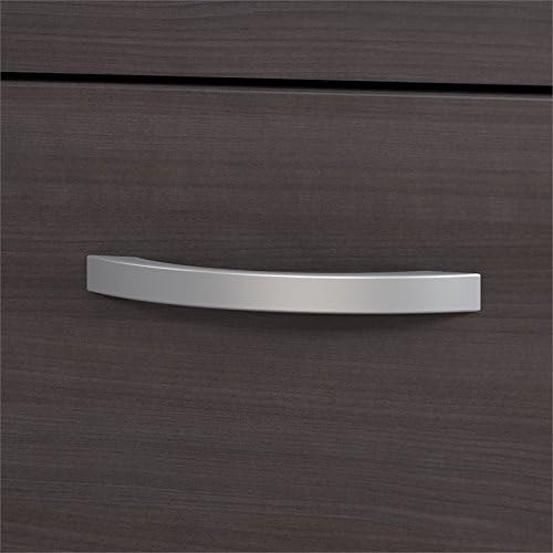 Bush Business Furniture Studio C 2 Drawer Lateral File Cabinet in Storm Gray - Assembled, Locking Document Storage for Home or Professional Office