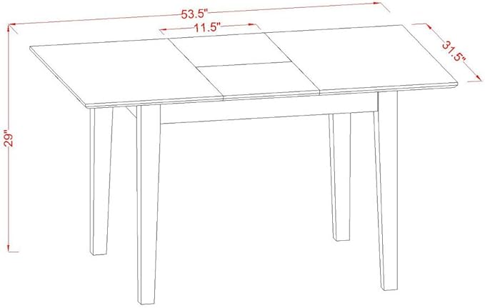 East West Furniture NOBR3-MAH-04 3 Piece Dining Room Table Set Contains a Rectangle Kitchen Table with Butterfly Leaf and 2 Light Tan Linen Fabric Parson Chairs, 32x54 Inch, Mahogany
