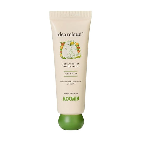 Moomin' Rescue Butter Hand Cream - Ultra Repair for Dry, Cracked Hands, Shea Butter, Vitamin E, and Vitamin F (Yuzu Matcha)