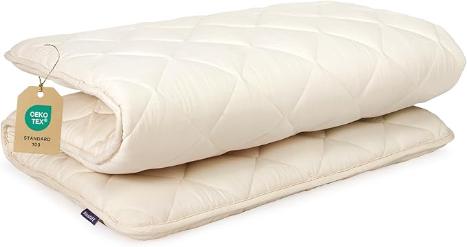 Japanese Floor Mattress, Roll Up Tatami Mat, Sleeping Pad, Shikibuton, CertiPUR-US Certified Foam Floor Bed Futon Mattress for Sleeping, Dormitory, Guest Bed, Designed in Japan(Twin)