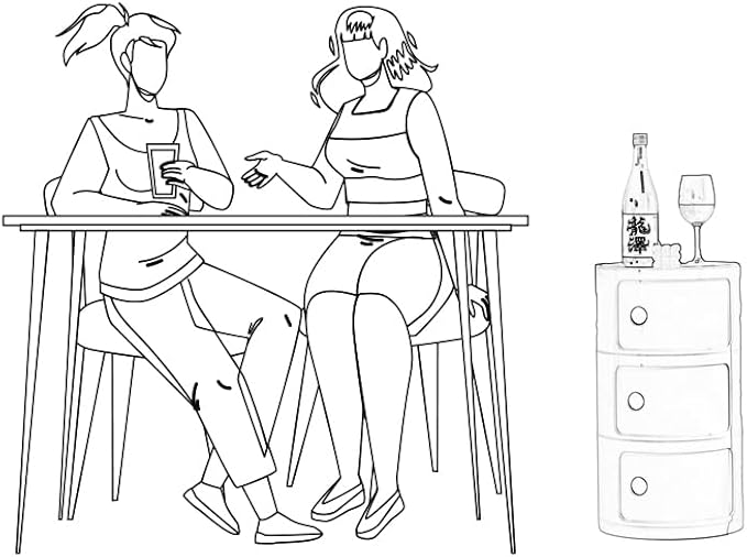 Round Nightstand with 3 Drawers, Modern Style Side Table, Multifunctional End Table Storage Cabinet for Living Room, Bedroom, Bathroom (Green)