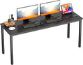 DlandHome 71 inches X-Large Computer Desk, Composite Wood Board, Decent and Steady Home Office Desk/Workstation/Table,Black,23.6Wide
