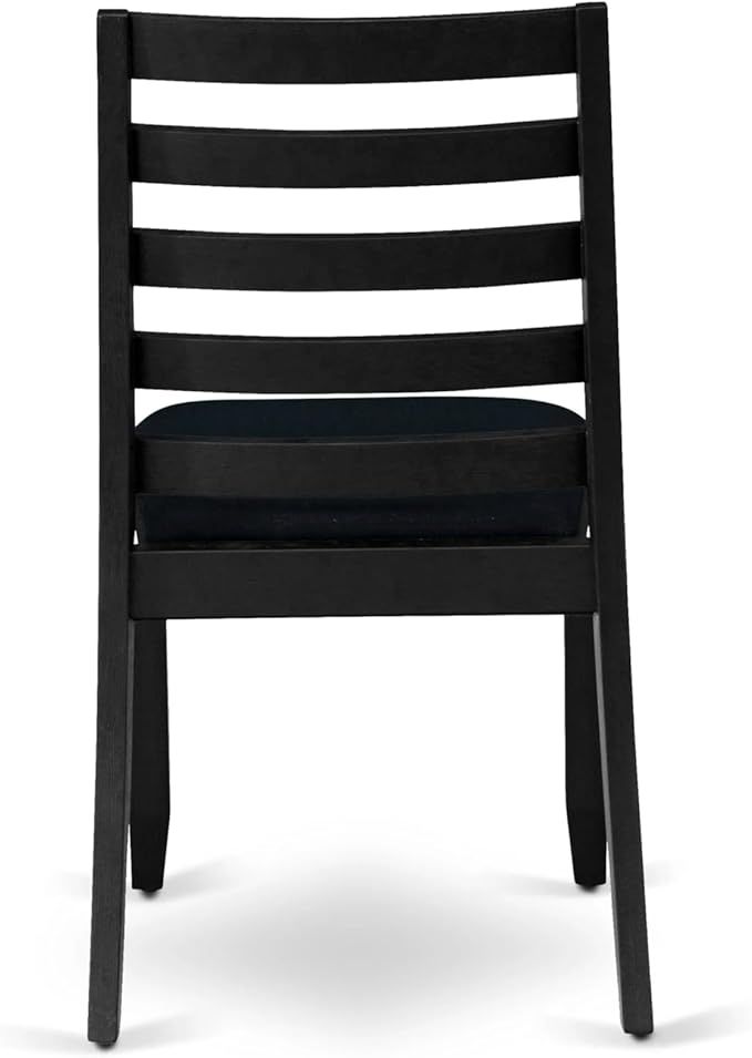 X12X1-0C6-24 14-pc Modern Dining Room Table Set a Rectangular Dining Table with a coffee Table and 12 Black Polyester Stackable Chair, 39x120 Inch, Wire Brushed Black