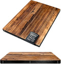 Reclaimed Wood Table Top - Rustic Recycled Wooden Piece Perfect for Signs, Kitchens, Dining and Coffee Table Tops (Reclaimed Wood Table Top with Metal Edge, 24" x 30")
