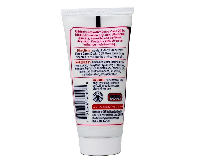 Udderly Smooth Hand & Body, Extra Care 20 Cream 2 oz ( Pack of 12)