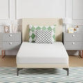 FDW | 6 Inch Twin Mattress | Medium Firm | Gel Memory Foam Mattress | White | Bed in a Box, CertiPUR-US Certified | Pressure Relief, Cooling Ventilated Foam | Washable Removable Cover