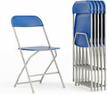Flash Furniture Hercules Series Plastic Folding Chair - Blue - 6 Pack 650LB Weight Capacity Comfortable Event Chair-Lightweight Folding Chair