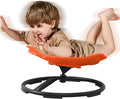 Autism Sensory Spinning Swivel Chair for Autistic Kids, 360° Spin Seat Toy for Children with Autism & ADHD, Sit and Spin Sensory Chair for Balance and Motion Training, Sensory Toys for Kids (Orange)