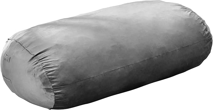 Hobestluk 5FT Bean Bag Chair Large Beanbag Lounger with Removable Cover Adult Bean Bag Chair with Portable Handle Desgin for Living Room Bedroom (Grey, 5FT)