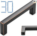 KOOFIZO Oil Rubbed Bronze Cabinet Pulls Bronze Cabinet Handles, 30 Pack 3 Inch Rubbed Bronze Hardware for Kitchen Cabinets Drawer Dresser 1816 Cupboard Bedroom Bathroom